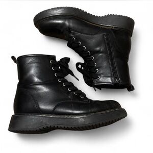Black Leather Boots - sold out online
